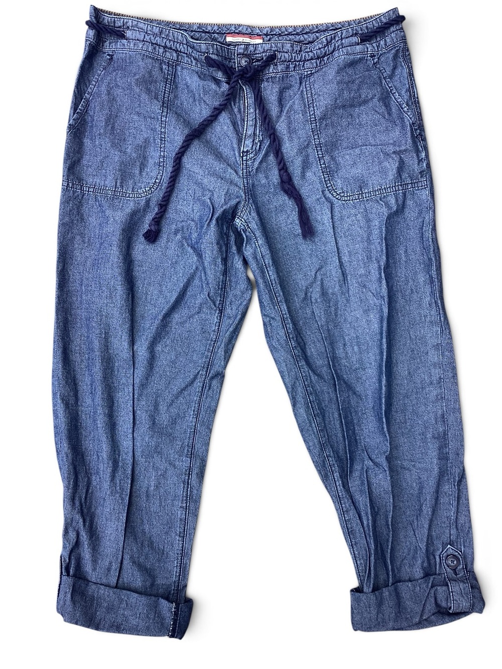 Tommy Hilfiger Chambray Drawstring Pants 12